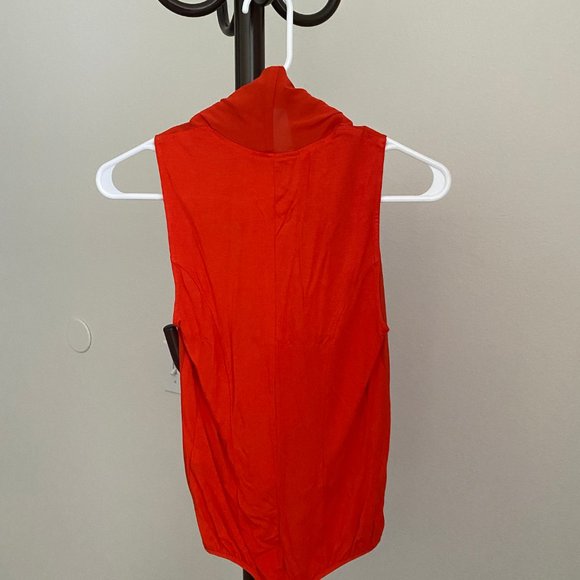 Bebe Red Bodysuit Size S/P - Picture 2 of 3